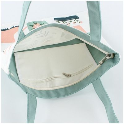 Ручной стиль Custom Printed Cotton Canvas Shopping Tote Bag с логотипом для экологических продуктов питания