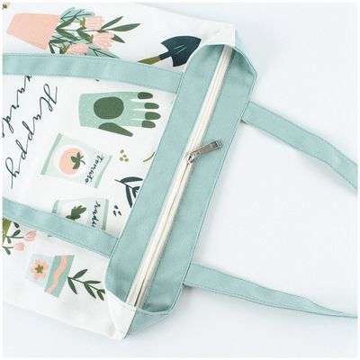 Ручной стиль Custom Printed Cotton Canvas Shopping Tote Bag с логотипом для экологических продуктов питания
