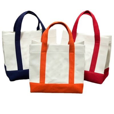 Многоразовый Eco Blank Line Tote Canvas Shopping Bag с индивидуальным логотипом и индивидуальным логотипом