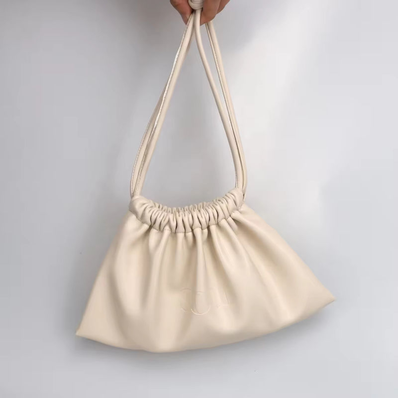 Настраиваемый цвет Luxury Lady PU Leather Drawstring Косметический пакет с настраиваемым логотипом