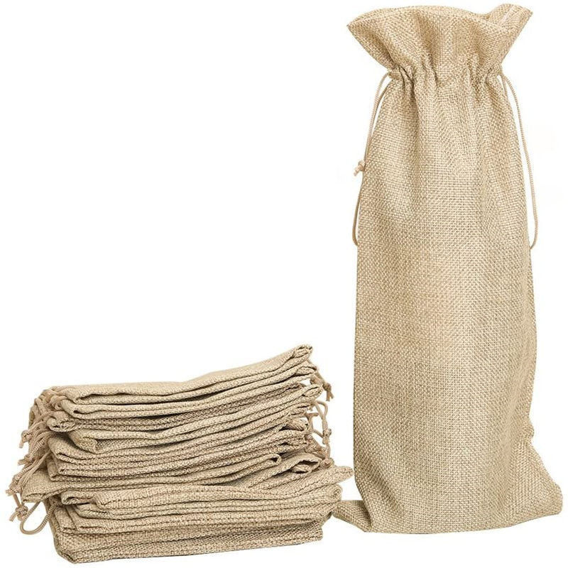Приемлемый OEM/ODM Nature Color Jute Pouch Drawstring Bag для хранения экологически чистой конопли