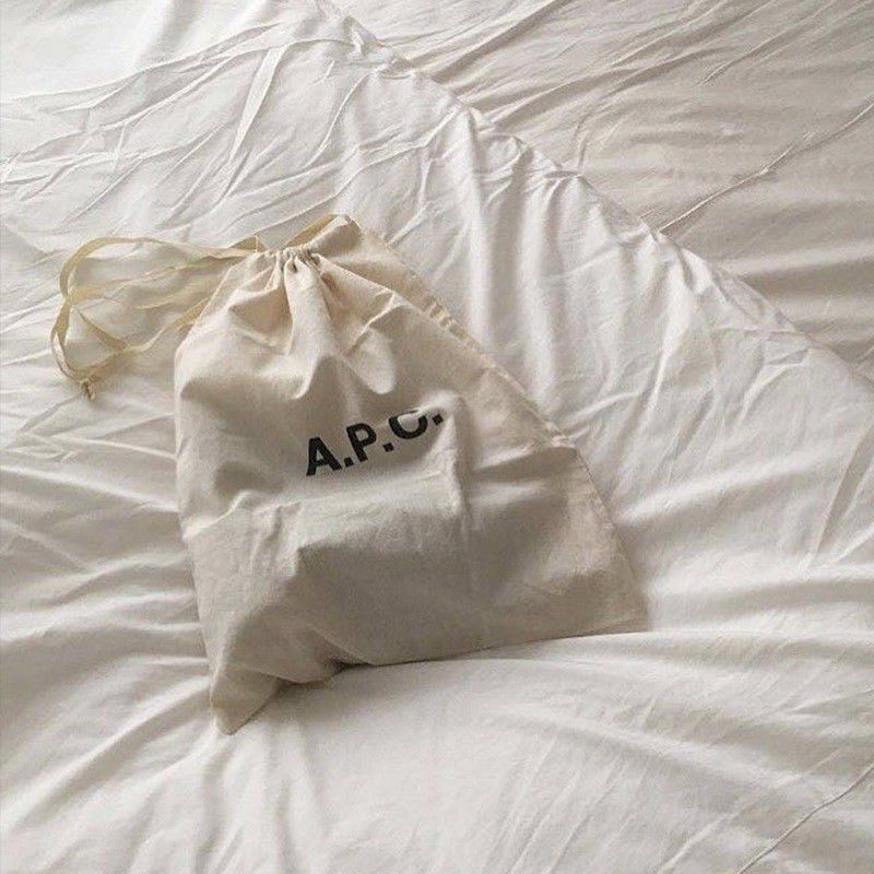 Custom Logo Print Canvas Cotton Drawstring Shoe Bag для хранения подарков Средний размер 30-50 см