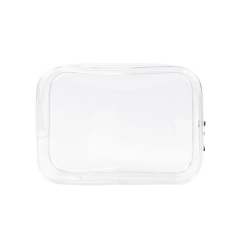 PVC Zipper Toiletry Cosmetic Bag Custom Size Logo Clear Makeup Bag For Women Модный стиль