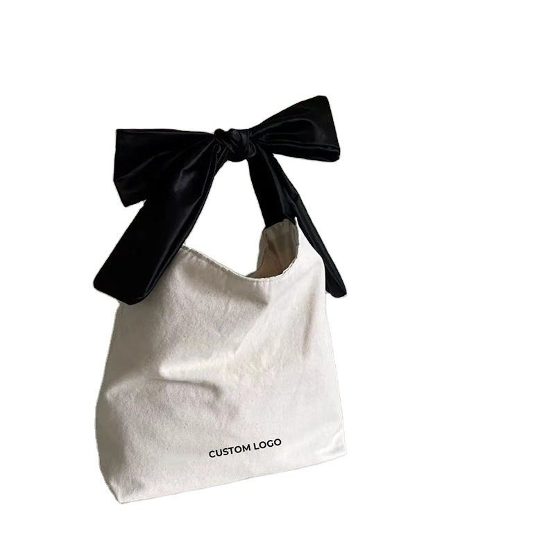 Polyester Lining Eco-Friendly Recycled Black Handle Custom Logo Printed Shopping Tote Bag - полиэстерная оболочка экологически чистый переработанный черный ручок