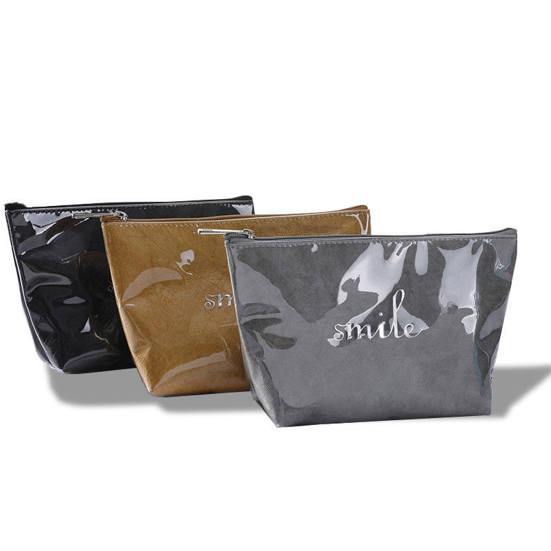 Custom Logo Print Zipper Storage Bag Luxury Commercial Dupont Toiletry Bag для повседневных пользователей