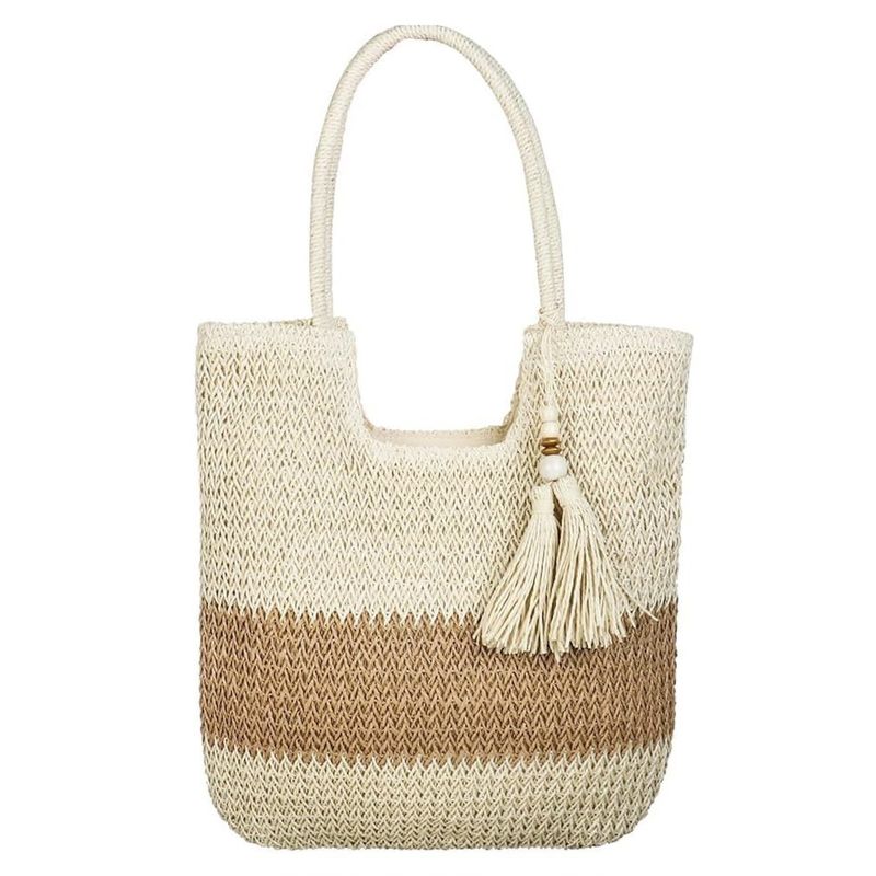 Летняя сумка с соломинкой Raffia OEM/ODM Приемлемая для модных дам
