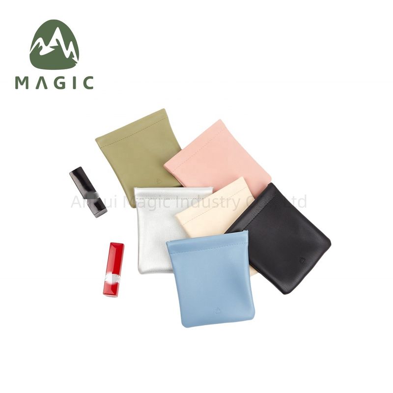 Custom Logo Print Small PU Leather Storage Bag with Letter Pattern and Customized Logo Маленький кожаный полиэтиленовый пакетик для хранения с рисунком букв и персонализированным логотипом