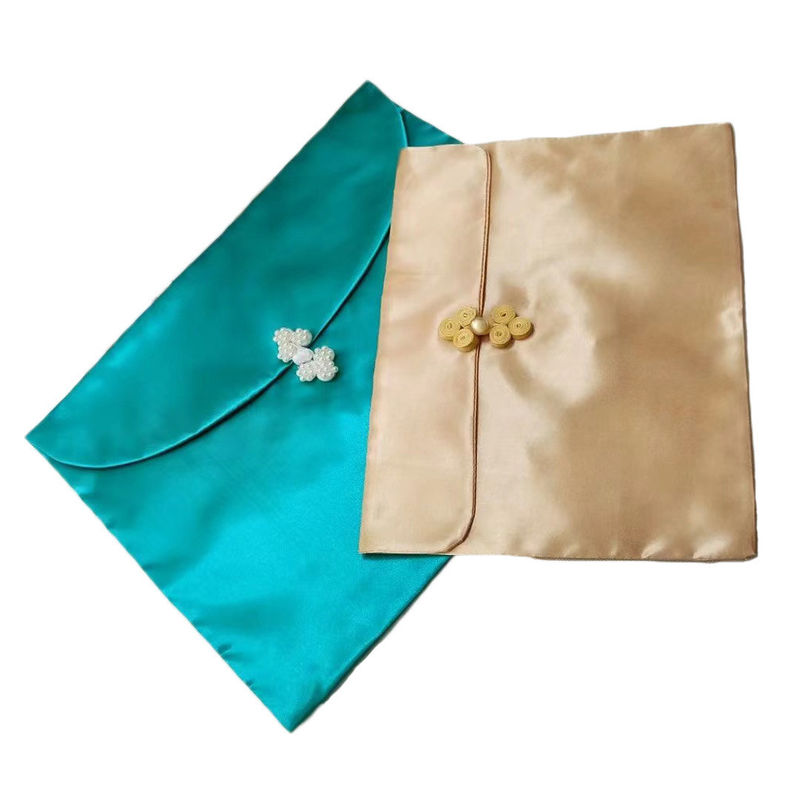Стильный атласный конвертный пакет для пользовательского логотипа Flip Dust Bag Wig Трусы Шал упаковка