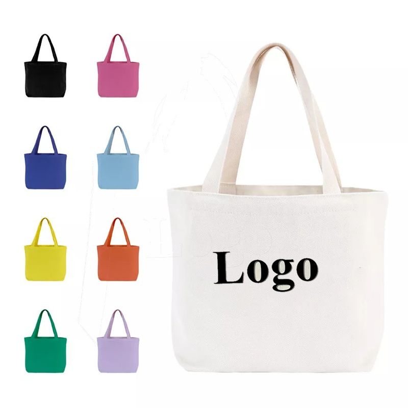 Custom Logo Printed Large Plain Organic Shopping Tote Bag с карманным персонализированным логотипом
