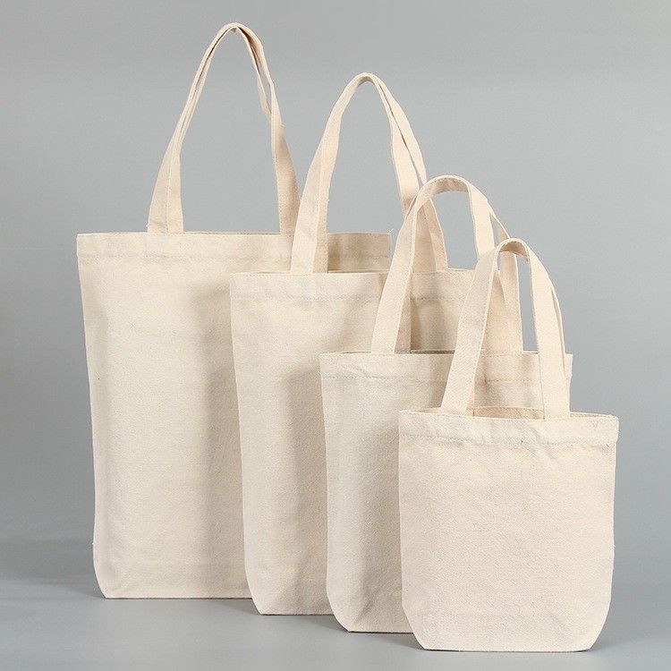Принято на заказ Логотип Eco Friendly Heavy Duty Canvas Shopping Tote Bag с карманом